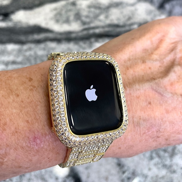 Apple Watch case and band 2 pc set yellow gold. Various sizes - Picture 5 of 5